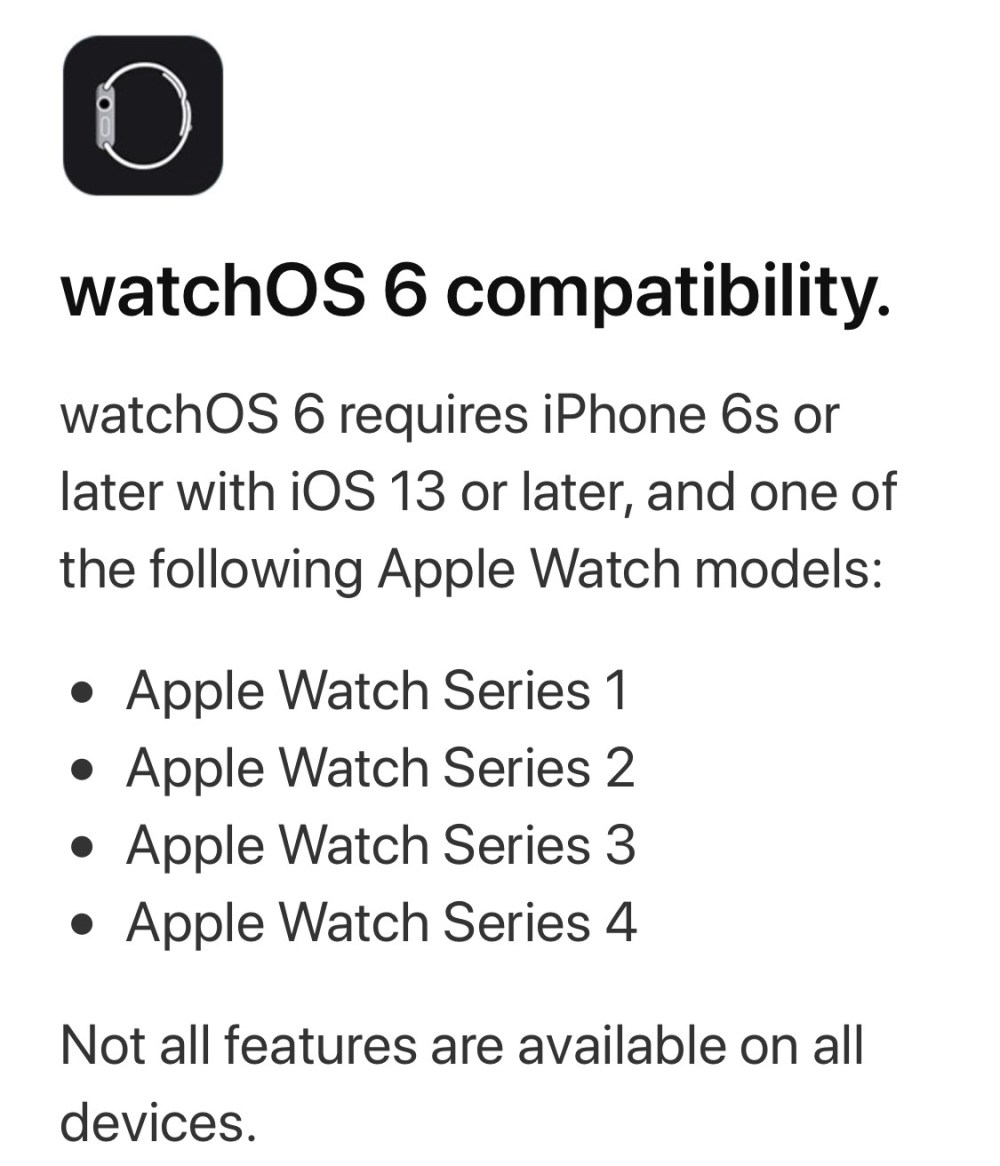 WATCHOS6 DISPOSITIVO COMPATIBILI CEOTECH DOCTORAPPLEITALIA