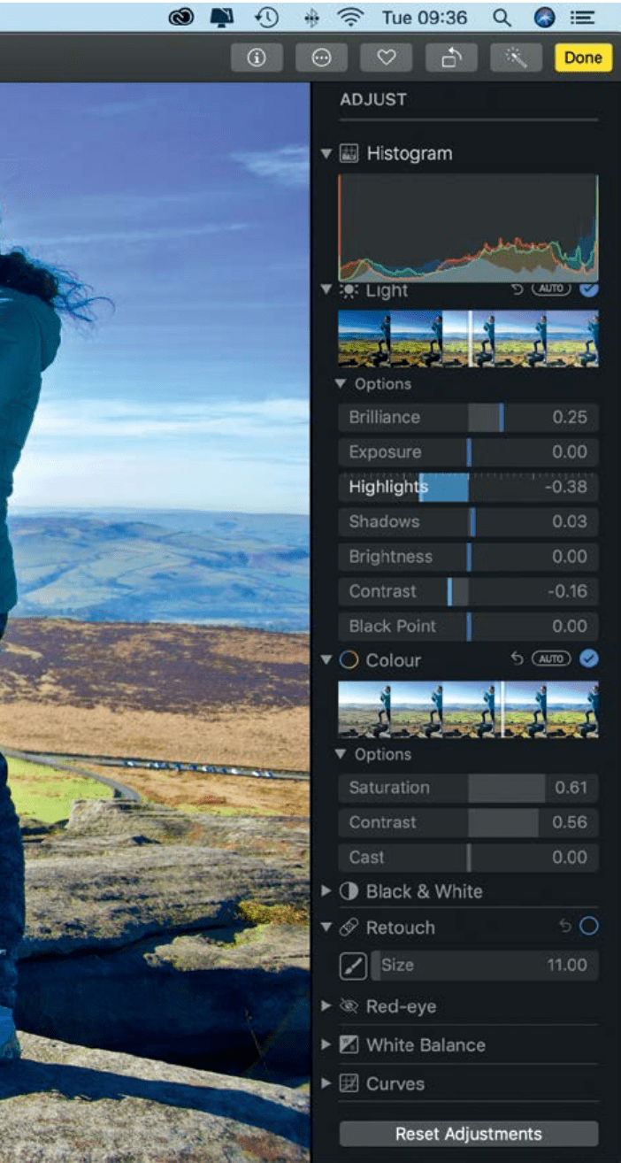 MacOS Correggere le foto con gli strumenti Apple2